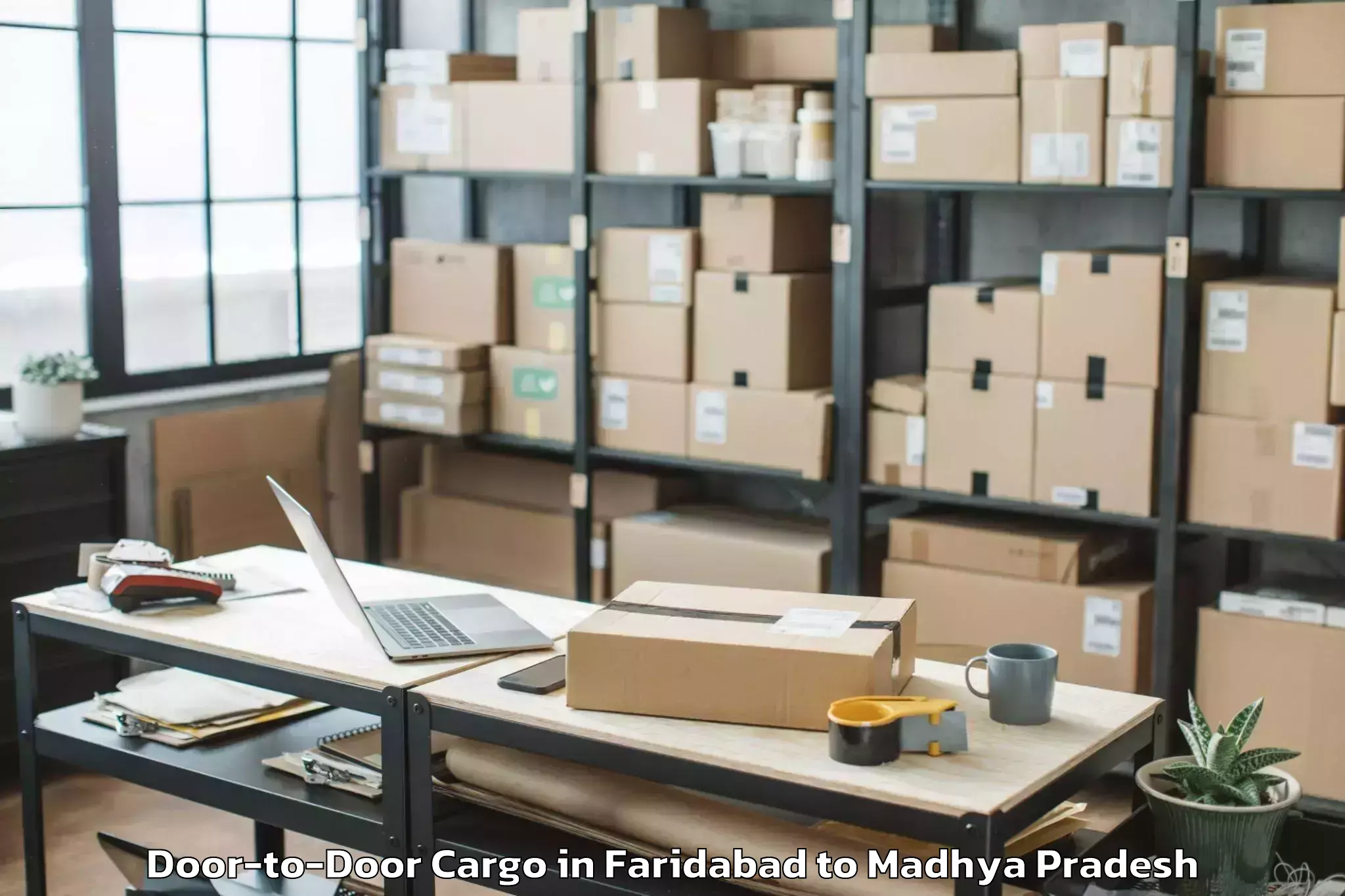 Comprehensive Faridabad to Badnagar Door To Door Cargo